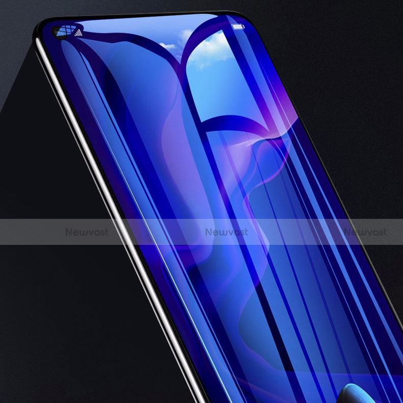 Ultra Clear Anti Blue Light Full Screen Protector Tempered Glass F02 for Huawei P40 Lite 5G Black