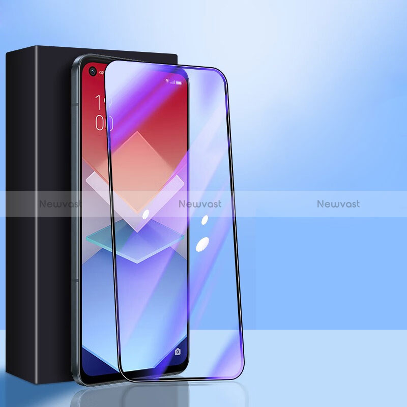 Ultra Clear Anti Blue Light Full Screen Protector Tempered Glass F02 for Oppo Reno6 5G Black