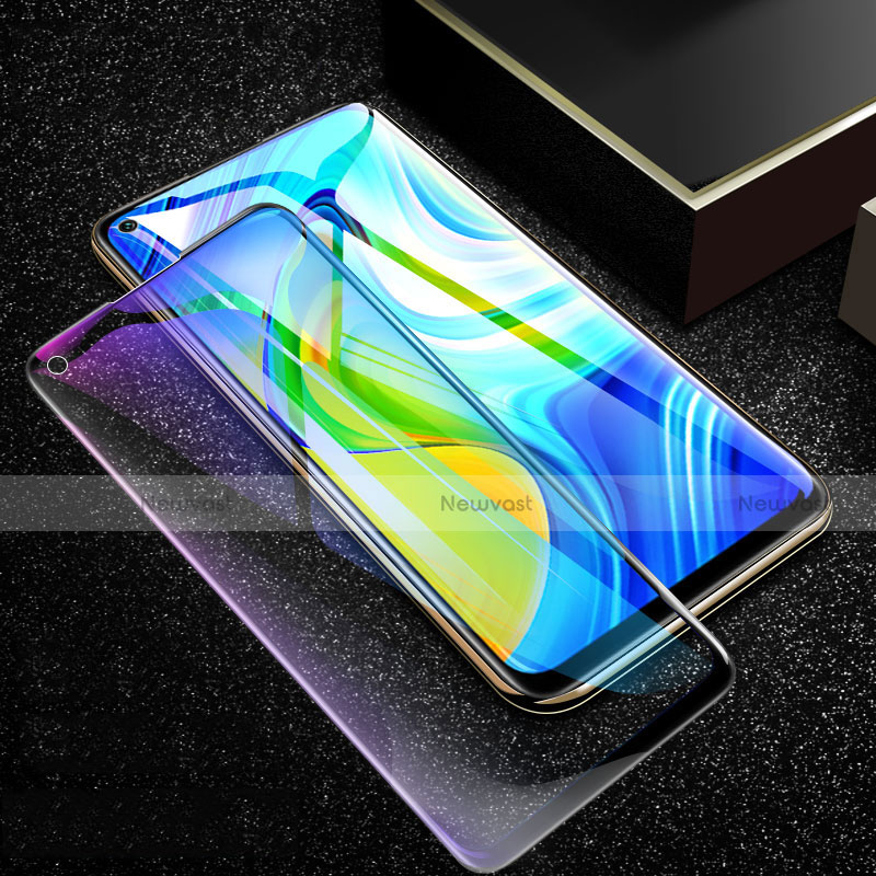 Ultra Clear Anti Blue Light Full Screen Protector Tempered Glass F02 for Xiaomi Redmi 10X 4G Black