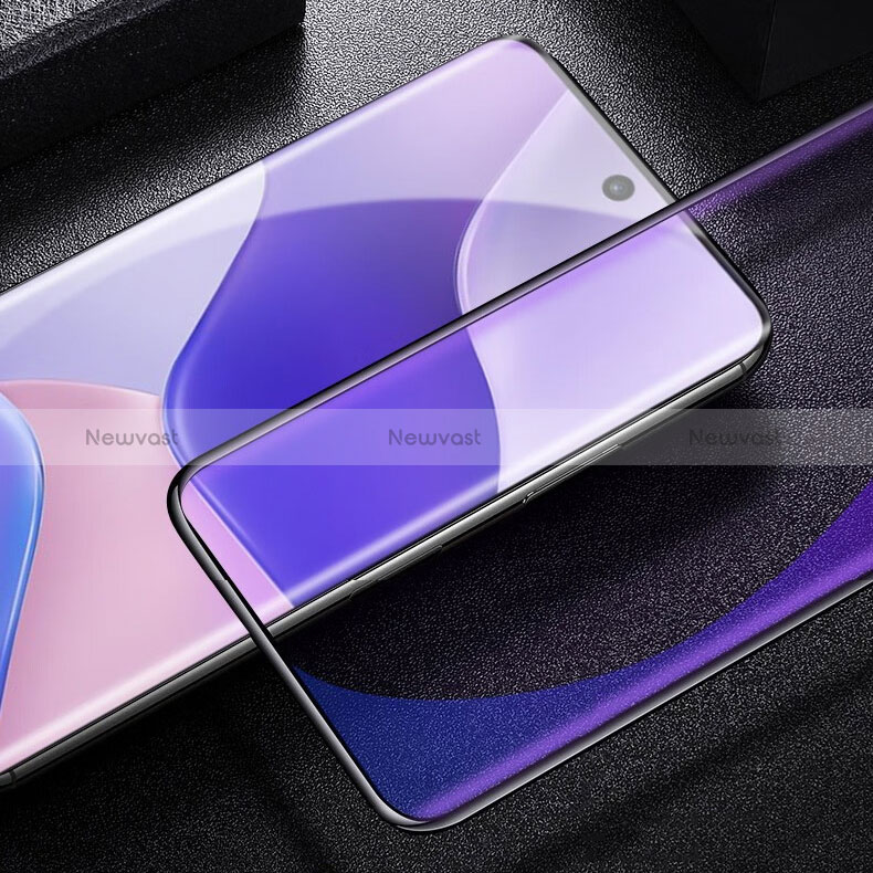 Ultra Clear Anti Blue Light Full Screen Protector Tempered Glass F03 for Huawei Honor 80 Pro Flat 5G Black
