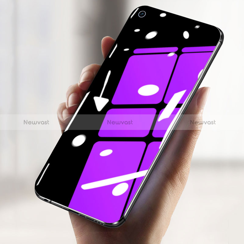 Ultra Clear Anti Blue Light Full Screen Protector Tempered Glass F03 for Oppo A95 4G Black