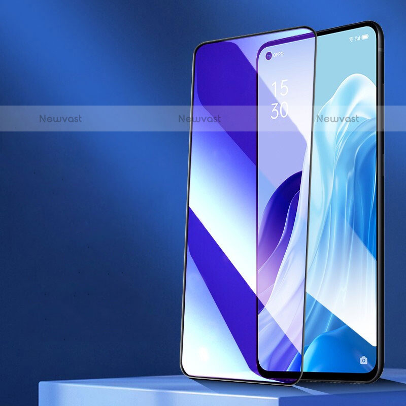 Ultra Clear Anti Blue Light Full Screen Protector Tempered Glass F04 for Oppo Find X3 Pro 5G Black