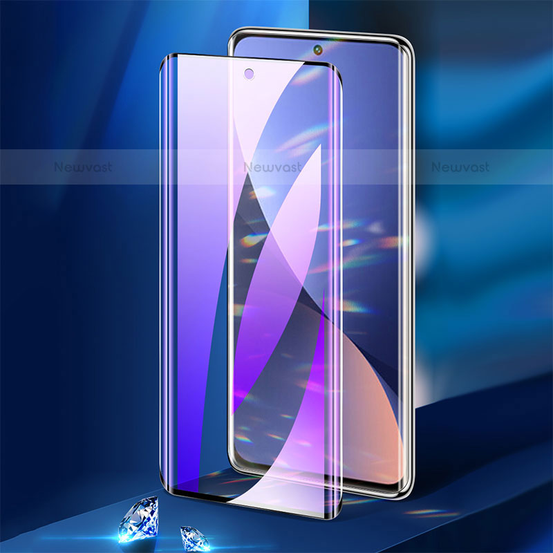 Ultra Clear Anti Blue Light Full Screen Protector Tempered Glass F04 for Xiaomi Mi 12 5G Black