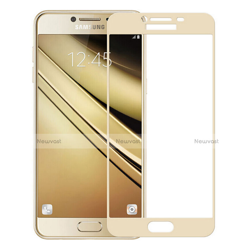 Ultra Clear Anti Blue Light Full Screen Protector Tempered Glass F06 for Samsung Galaxy C7 SM-C7000 Gold