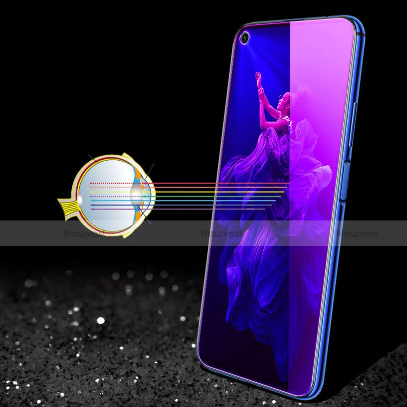 Ultra Clear Anti Blue Light Full Screen Protector Tempered Glass for Huawei Honor 20 Black
