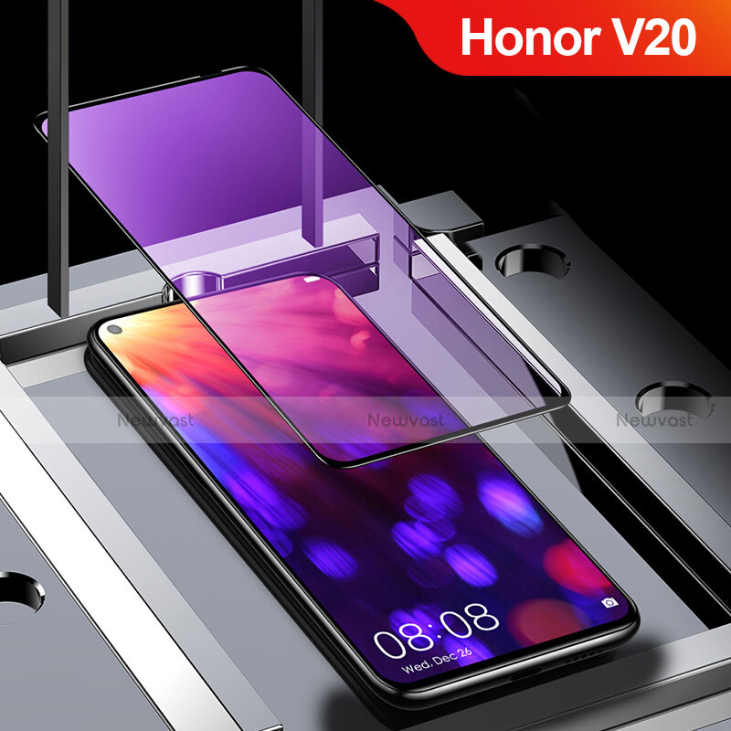 Ultra Clear Anti Blue Light Full Screen Protector Tempered Glass for Huawei Honor V20 Black