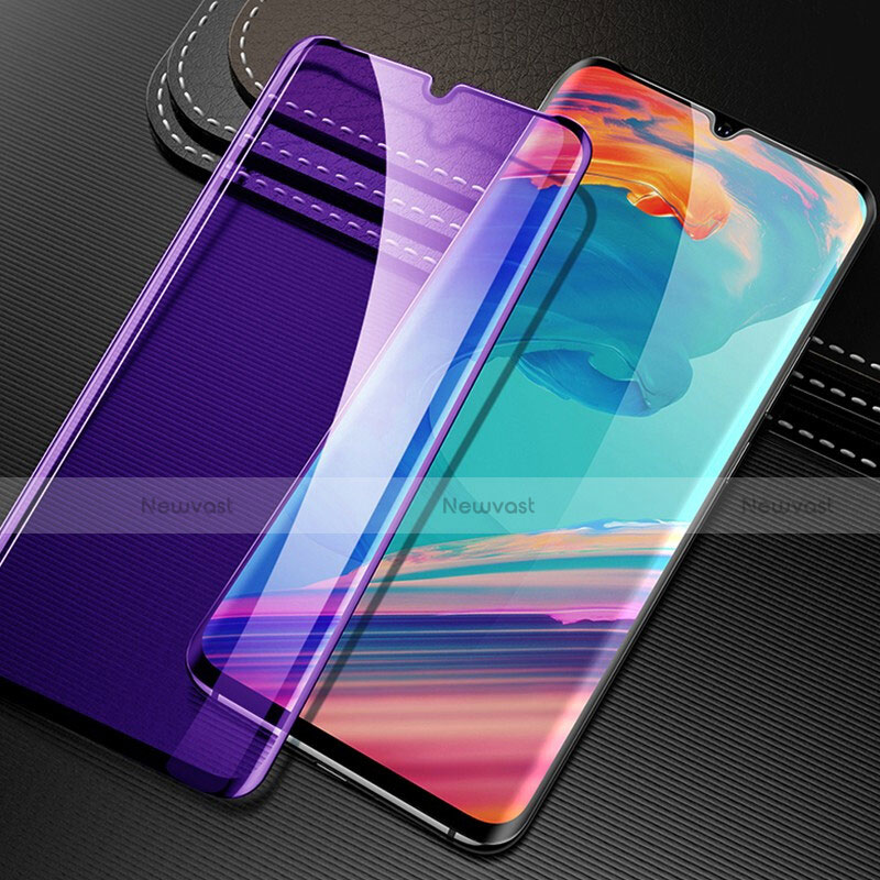 Ultra Clear Anti Blue Light Full Screen Protector Tempered Glass for OnePlus 7T Black
