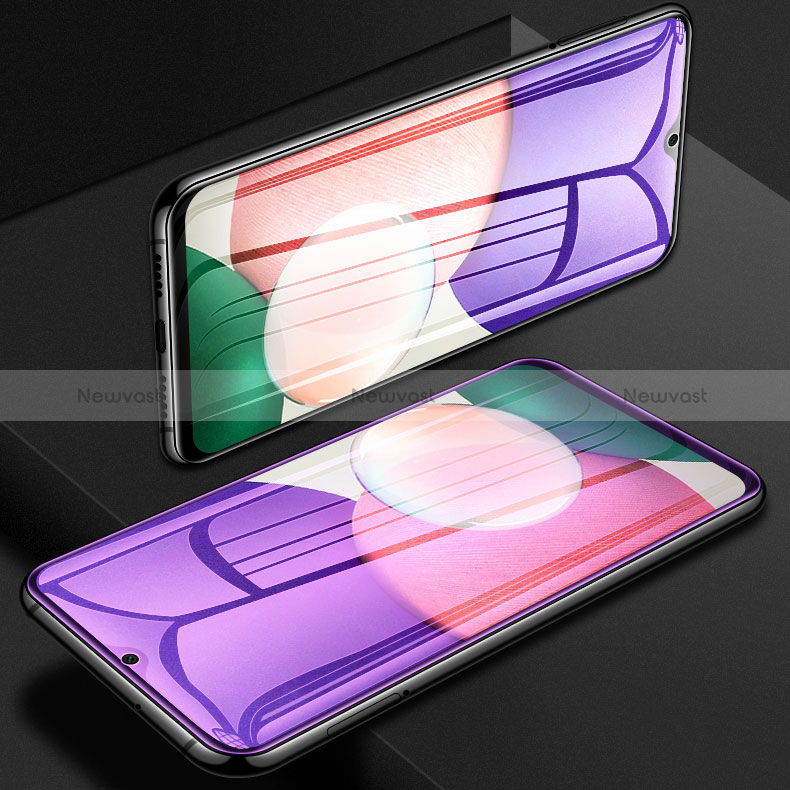 Ultra Clear Anti Blue Light Full Screen Protector Tempered Glass for Oppo A16e Black