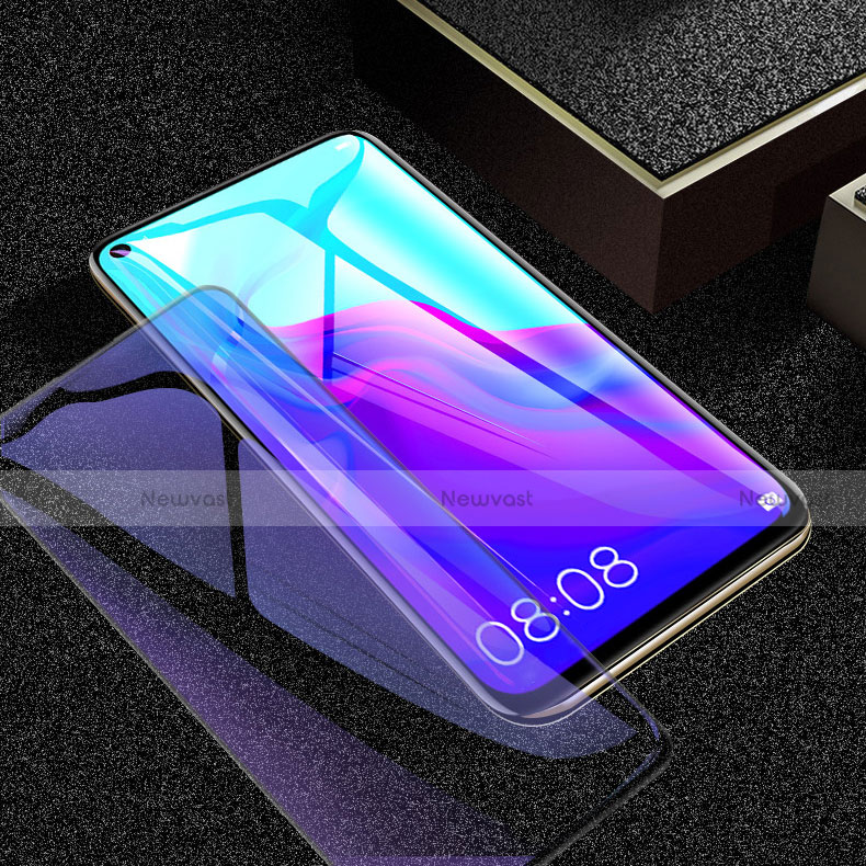 Ultra Clear Anti Blue Light Full Screen Protector Tempered Glass for Oppo A52 Black
