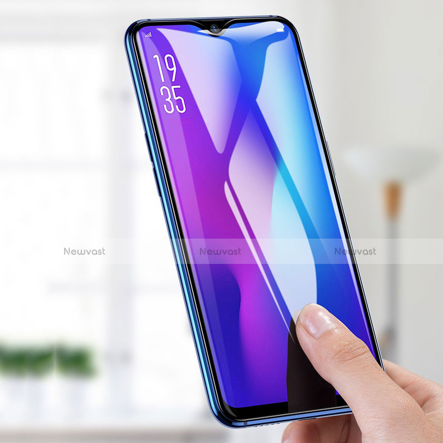Ultra Clear Anti Blue Light Full Screen Protector Tempered Glass for Oppo A9 Black