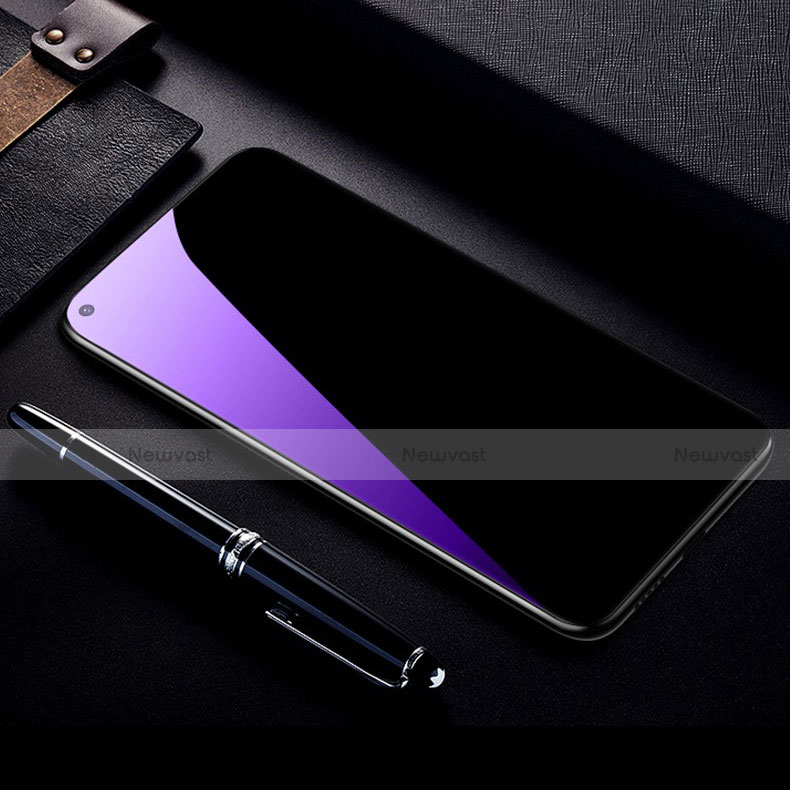 Ultra Clear Anti Blue Light Full Screen Protector Tempered Glass for Oppo K7x 5G Black