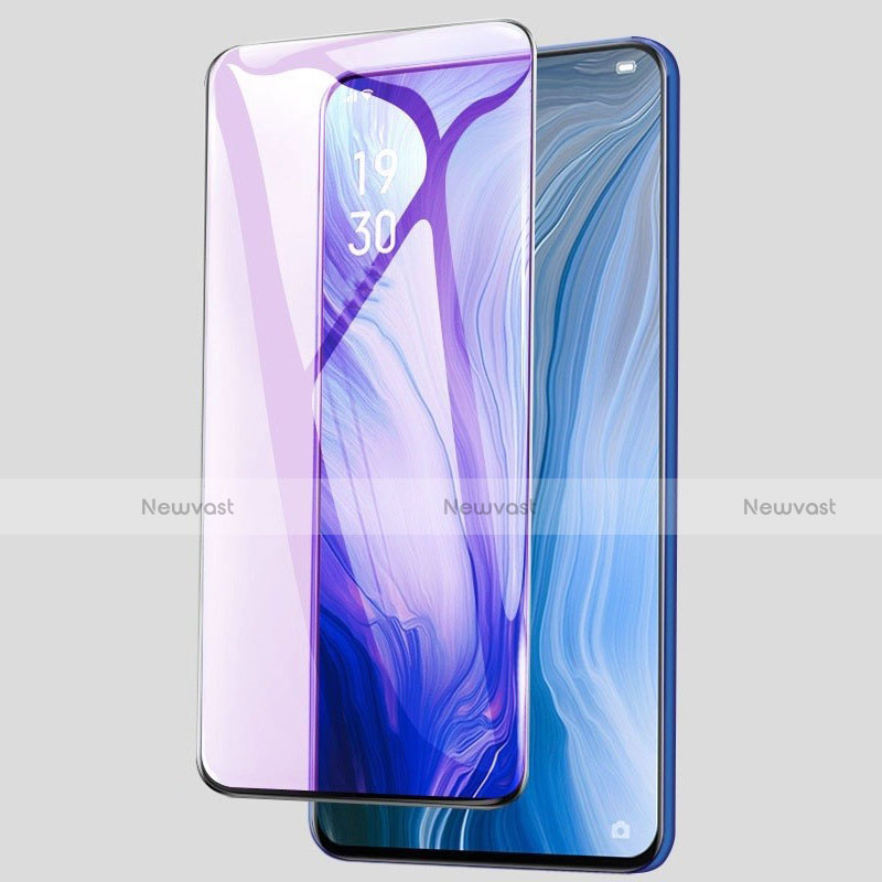 Ultra Clear Anti Blue Light Full Screen Protector Tempered Glass for Oppo Reno2 Black