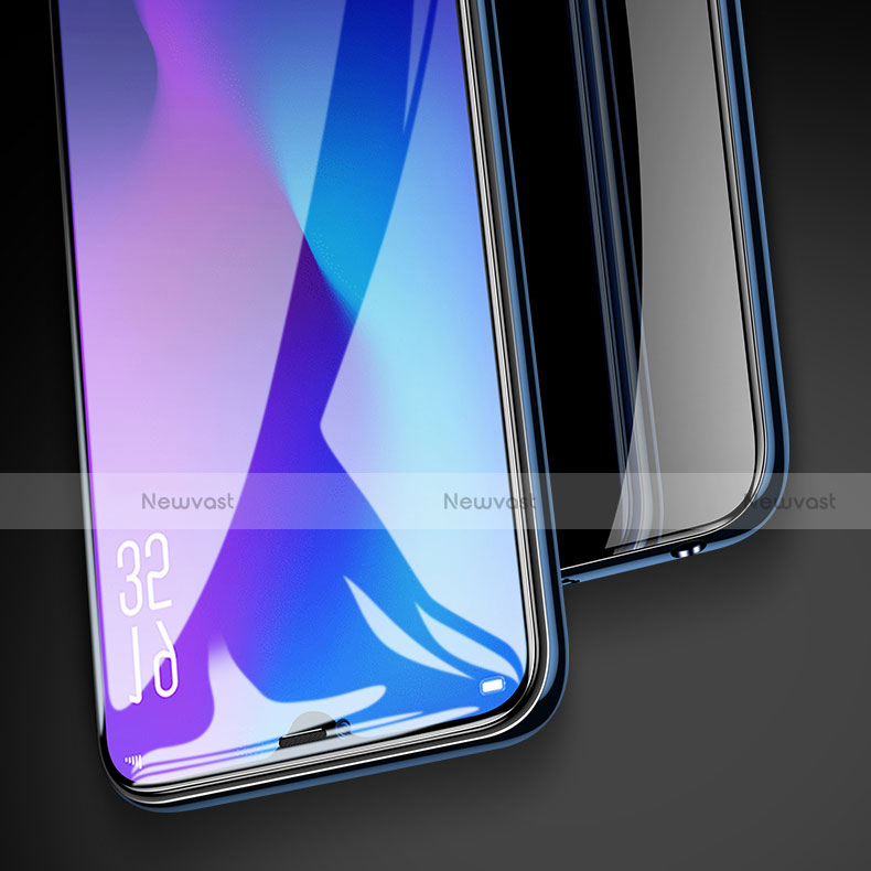 Ultra Clear Anti Blue Light Full Screen Protector Tempered Glass for Oppo RX17 Pro Black