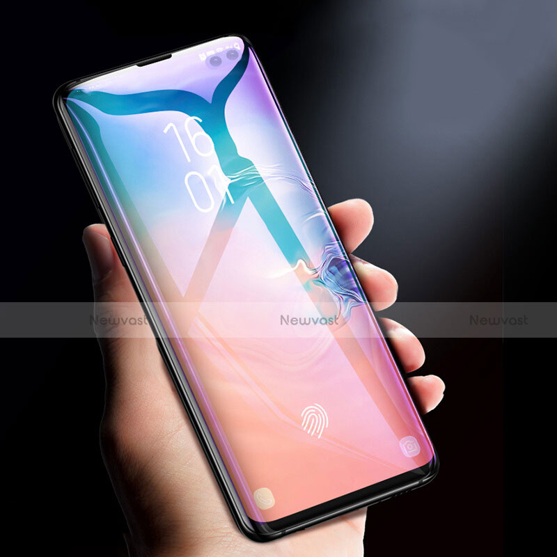 Ultra Clear Anti Blue Light Full Screen Protector Tempered Glass for Samsung Galaxy S10 Plus White