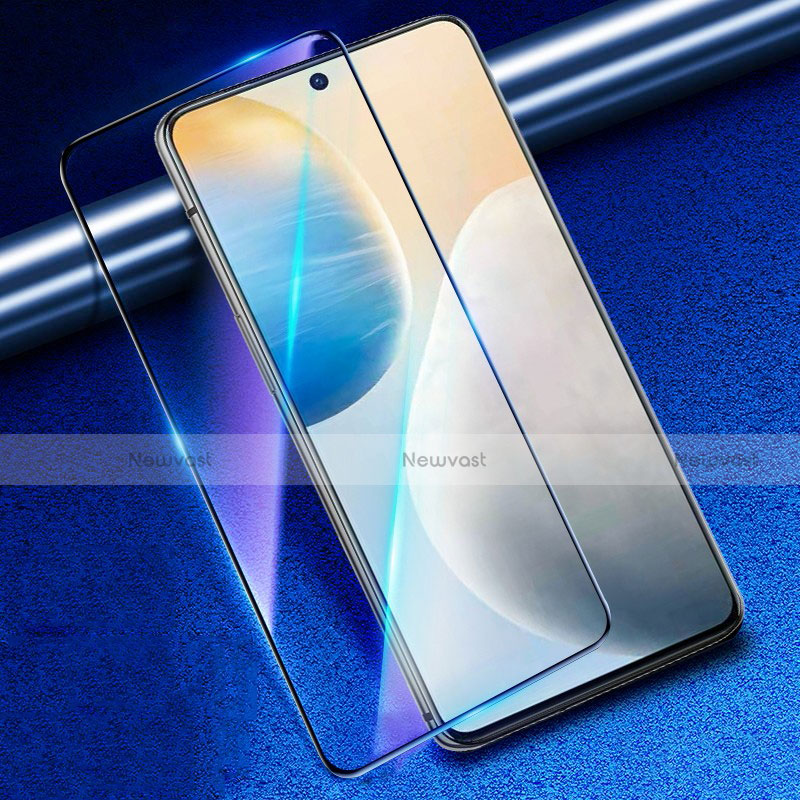 Ultra Clear Anti Blue Light Full Screen Protector Tempered Glass for Vivo X60 5G Black