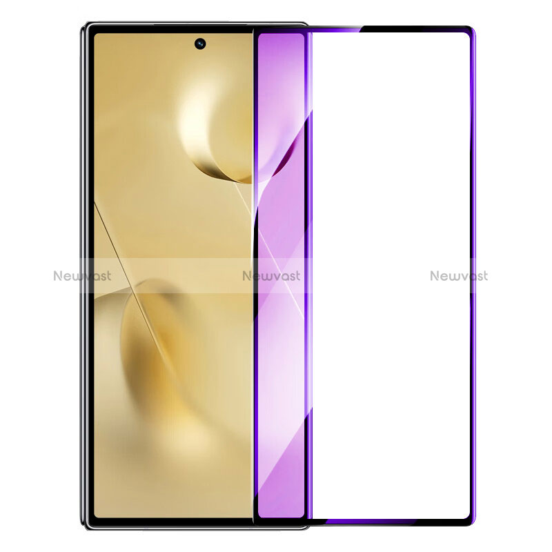 Ultra Clear Anti Blue Light Full Screen Protector Tempered Glass for Xiaomi Mix Fold 2 5G Black