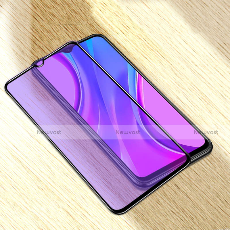 Ultra Clear Anti Blue Light Full Screen Protector Tempered Glass for Xiaomi Redmi 9AT Black