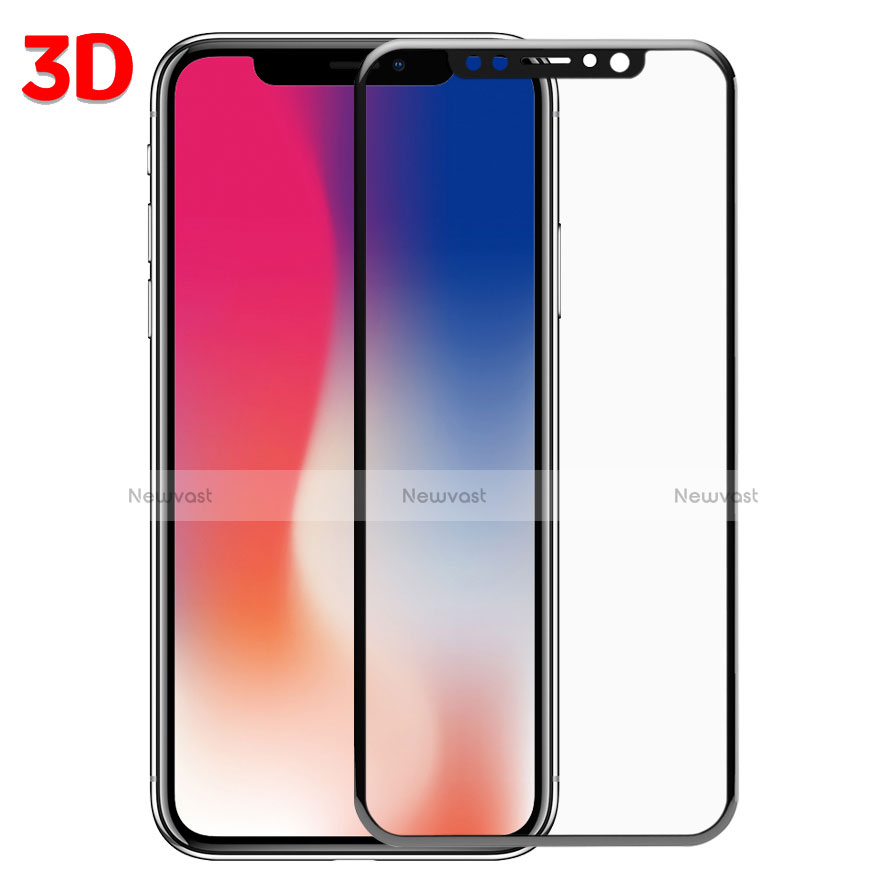 Ultra Clear Full Screen Protector Tempered Glass C01 for Apple iPhone X Black