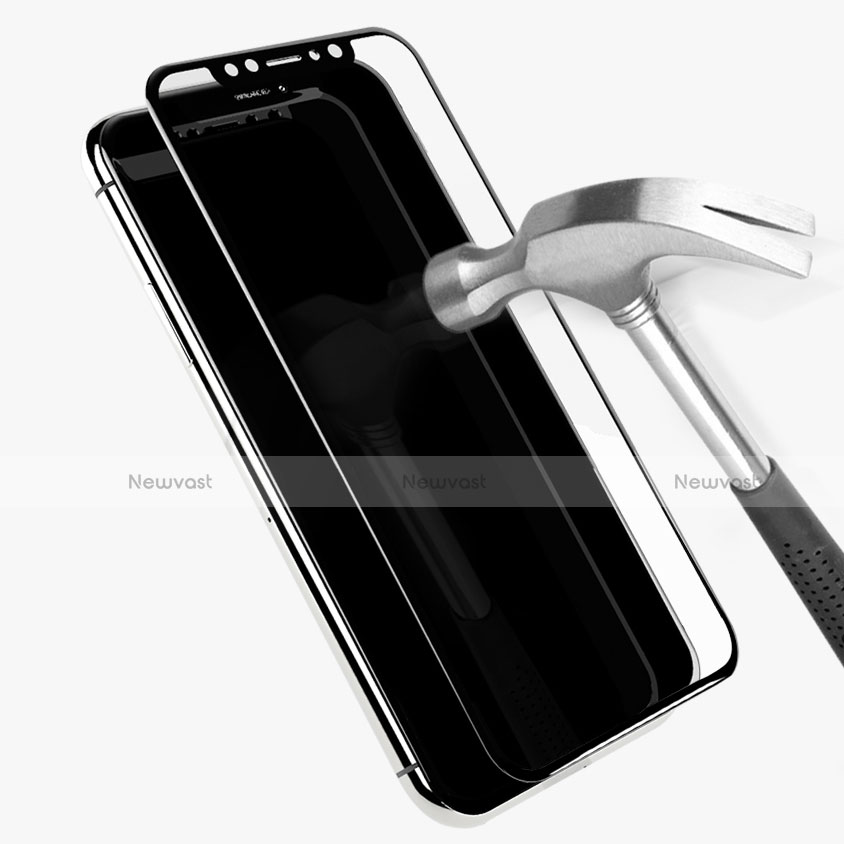 Ultra Clear Full Screen Protector Tempered Glass C01 for Apple iPhone X Black