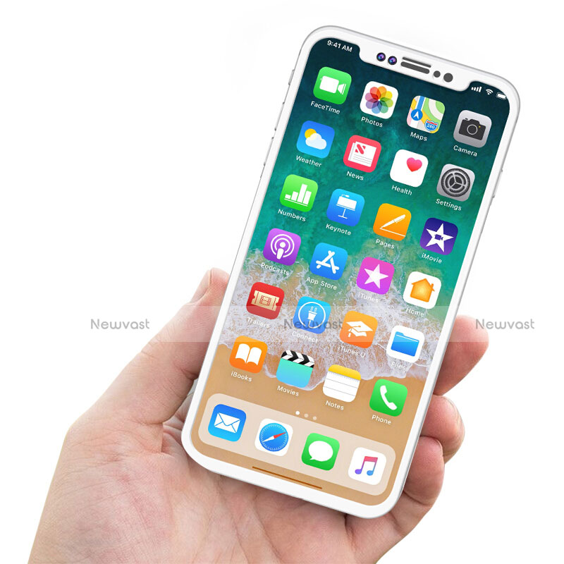 Ultra Clear Full Screen Protector Tempered Glass F02 for Apple iPhone X White