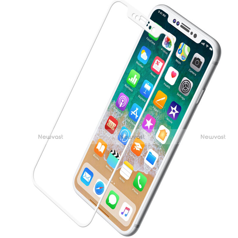 Ultra Clear Full Screen Protector Tempered Glass F02 for Apple iPhone X White