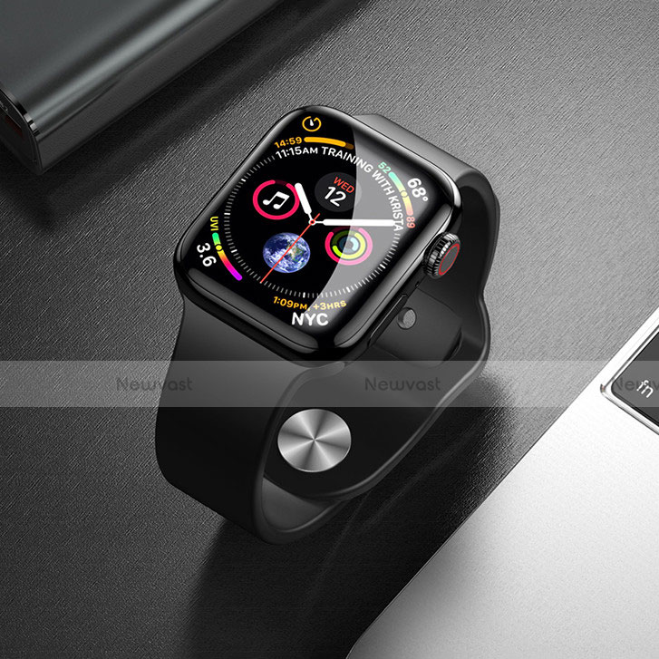 Ultra Clear Full Screen Protector Tempered Glass F02 for Apple iWatch 5 40mm Black