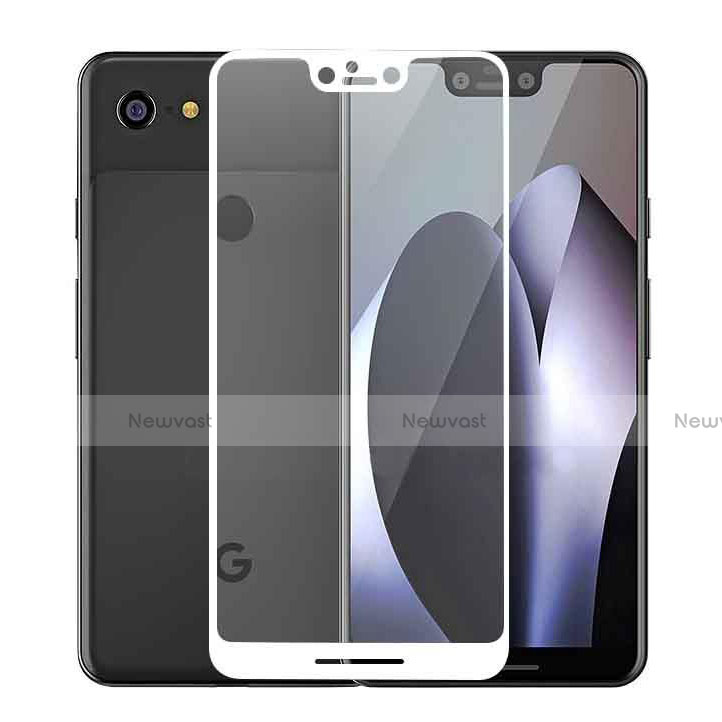 Ultra Clear Full Screen Protector Tempered Glass F02 for Google Pixel 3 XL White