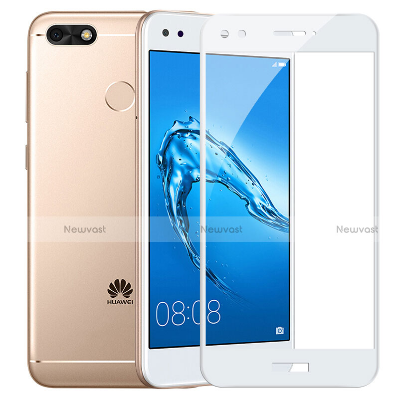 Ultra Clear Full Screen Protector Tempered Glass F02 for Huawei Enjoy 7 Plus White