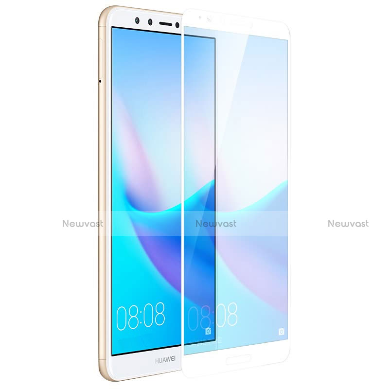 Ultra Clear Full Screen Protector Tempered Glass F02 for Huawei Enjoy 8 Plus White