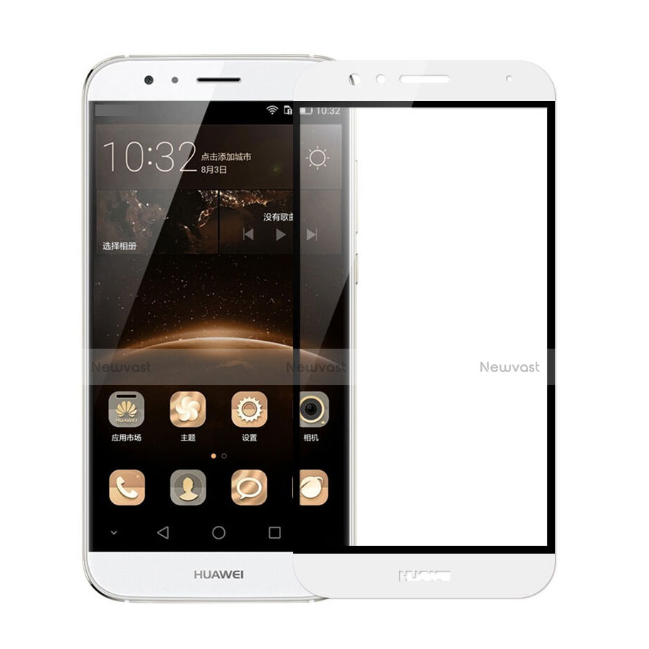 Ultra Clear Full Screen Protector Tempered Glass F02 for Huawei G7 Plus White