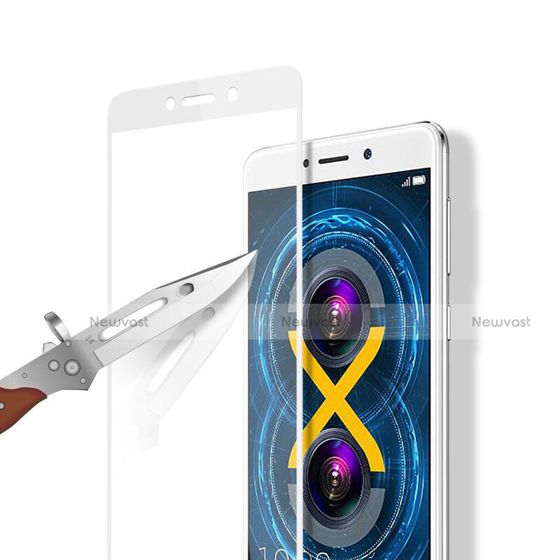 Ultra Clear Full Screen Protector Tempered Glass F02 for Huawei Honor 6X Pro White
