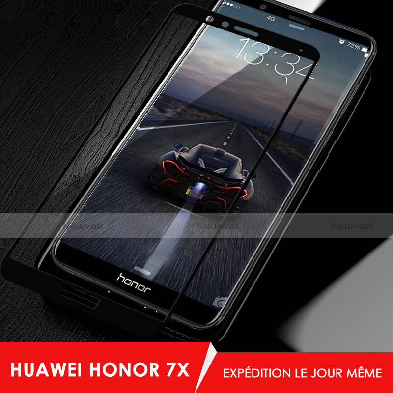 Ultra Clear Full Screen Protector Tempered Glass F02 for Huawei Honor Play 7X Black