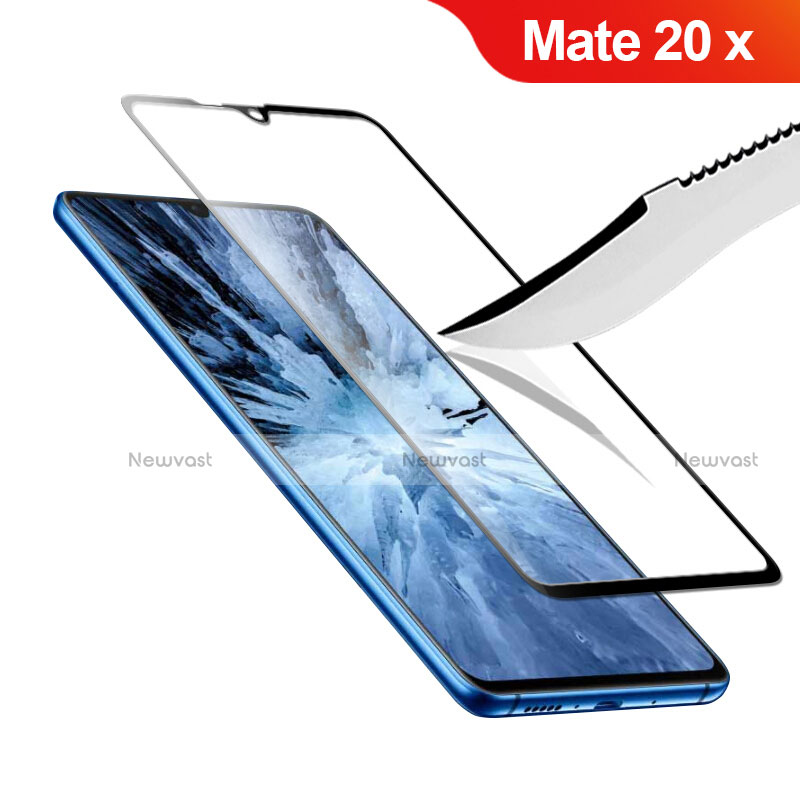 Ultra Clear Full Screen Protector Tempered Glass F02 for Huawei Mate 20 X 5G Black