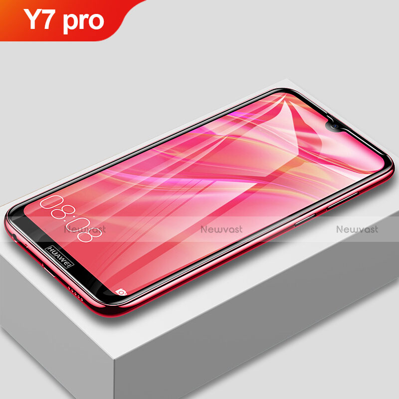 Ultra Clear Full Screen Protector Tempered Glass F02 for Huawei Y7 Pro (2019) Black