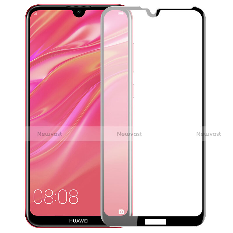 Ultra Clear Full Screen Protector Tempered Glass F02 for Huawei Y7 Pro (2019) Black