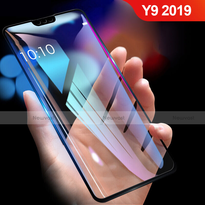 Ultra Clear Full Screen Protector Tempered Glass F02 for Huawei Y9 (2019) Black