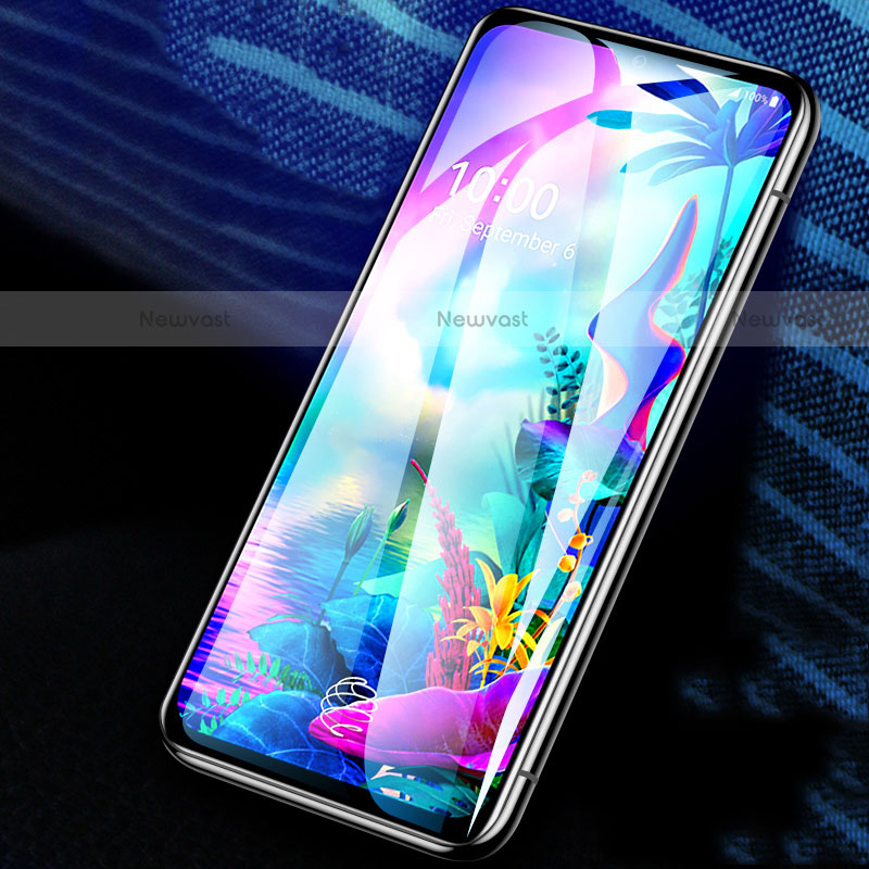 Ultra Clear Full Screen Protector Tempered Glass F02 for LG G8X ThinQ Black