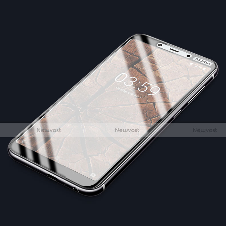 Ultra Clear Full Screen Protector Tempered Glass F02 for Nokia 3.1 Plus Black