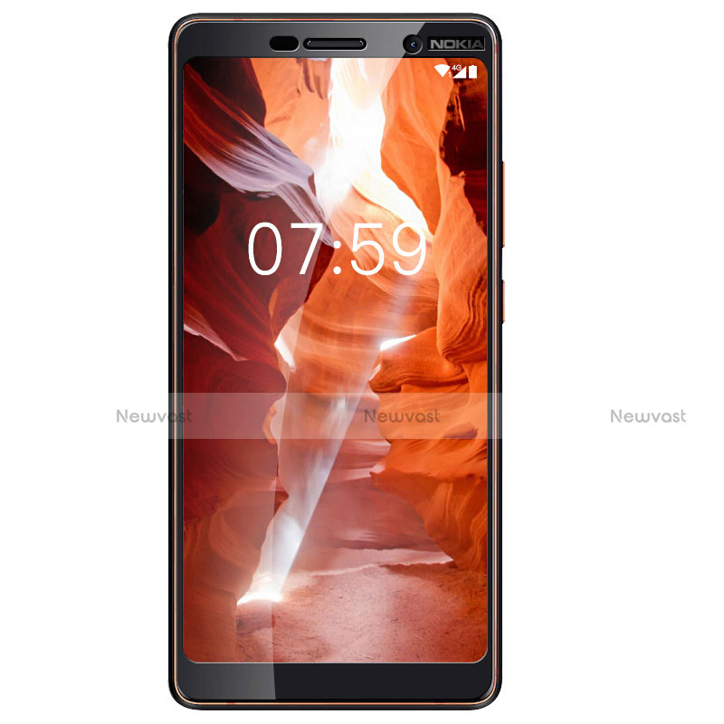 Ultra Clear Full Screen Protector Tempered Glass F02 for Nokia 7 Plus Black