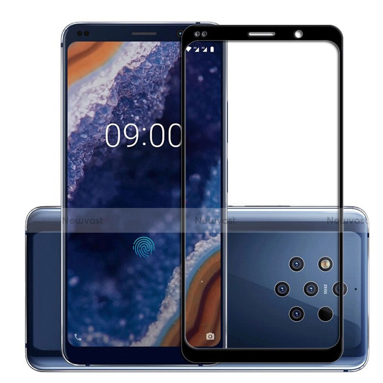 Ultra Clear Full Screen Protector Tempered Glass F02 for Nokia 9 PureView Black