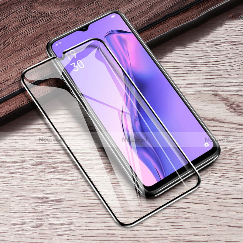 Ultra Clear Full Screen Protector Tempered Glass F02 for Oppo A8 Black