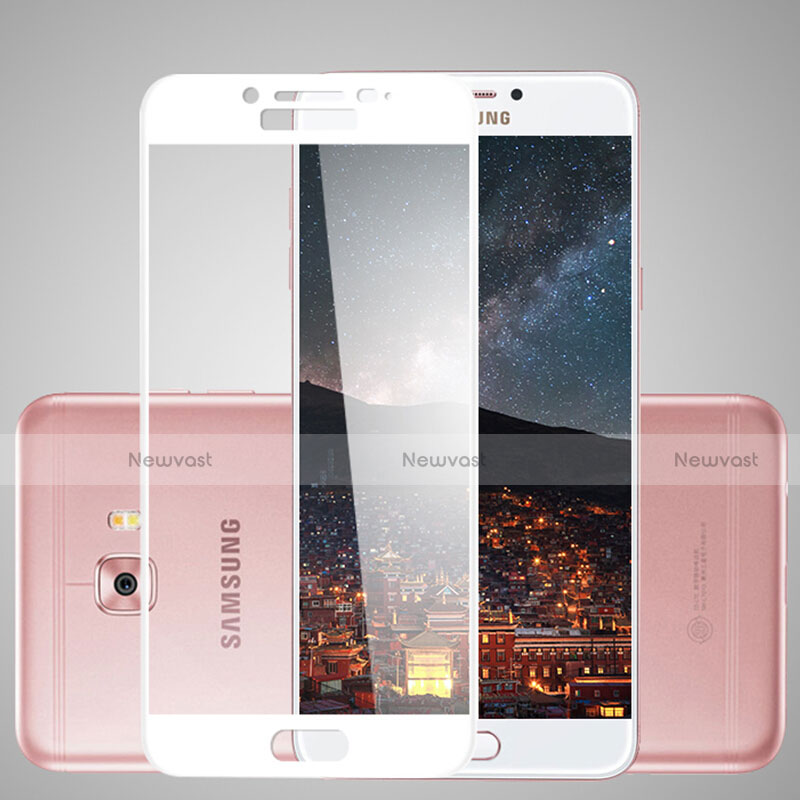 Ultra Clear Full Screen Protector Tempered Glass F02 for Samsung Galaxy C5 Pro C5010 White