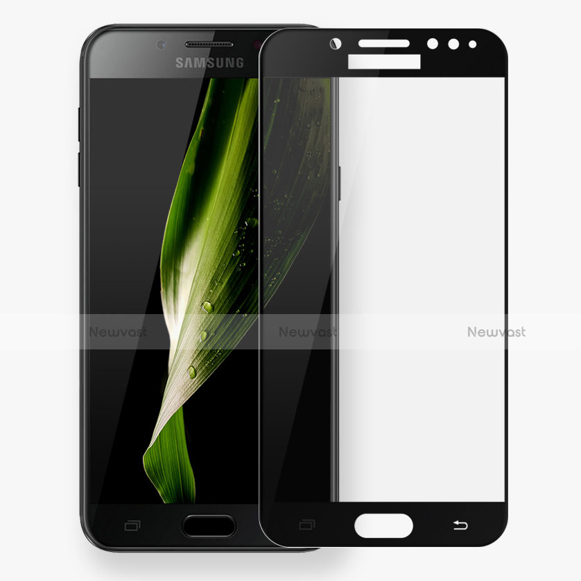 Ultra Clear Full Screen Protector Tempered Glass F02 for Samsung Galaxy C8 C710F Black
