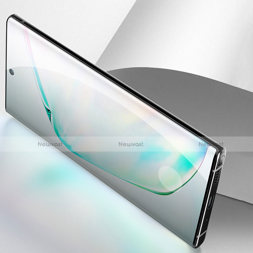 Ultra Clear Full Screen Protector Tempered Glass F02 for Samsung Galaxy Note 10 Plus 5G Black