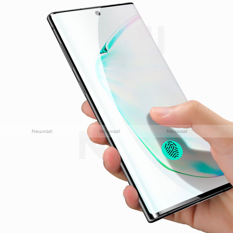 Ultra Clear Full Screen Protector Tempered Glass F02 for Samsung Galaxy Note 10 Plus Black