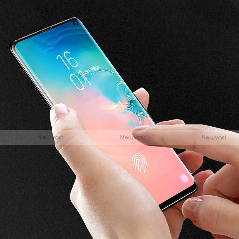 Ultra Clear Full Screen Protector Tempered Glass F02 for Samsung Galaxy S10 Black