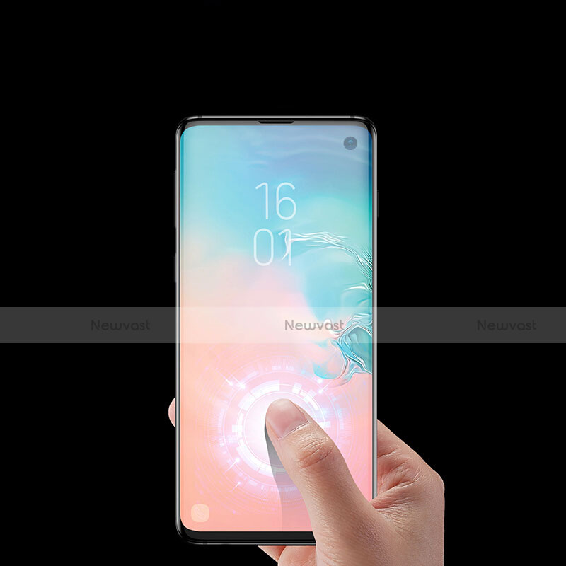 Ultra Clear Full Screen Protector Tempered Glass F02 for Samsung Galaxy S10 Black