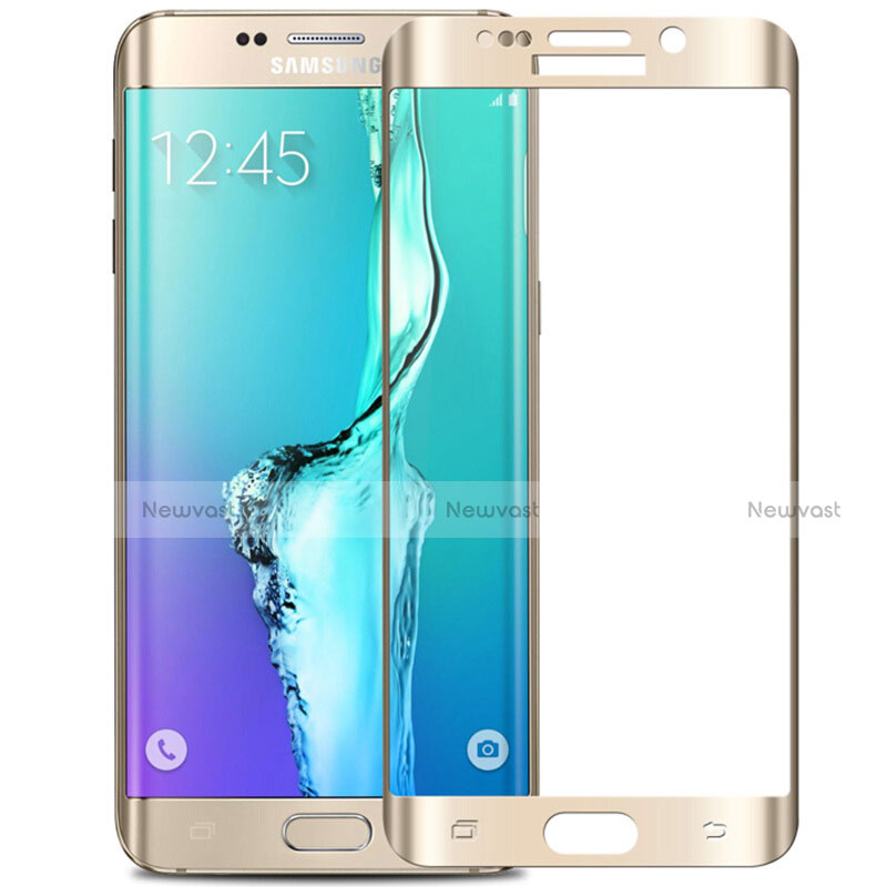 Ultra Clear Full Screen Protector Tempered Glass F02 for Samsung Galaxy S6 Edge+ Plus SM-G928F White