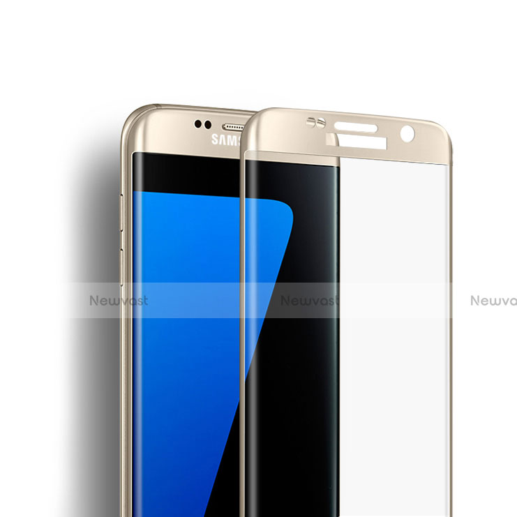 Ultra Clear Full Screen Protector Tempered Glass F02 for Samsung Galaxy S7 Edge G935F Gold