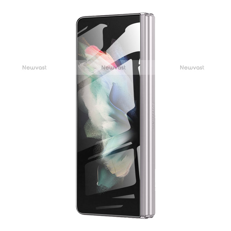 Ultra Clear Full Screen Protector Tempered Glass F02 for Samsung Galaxy Z Fold3 5G Black